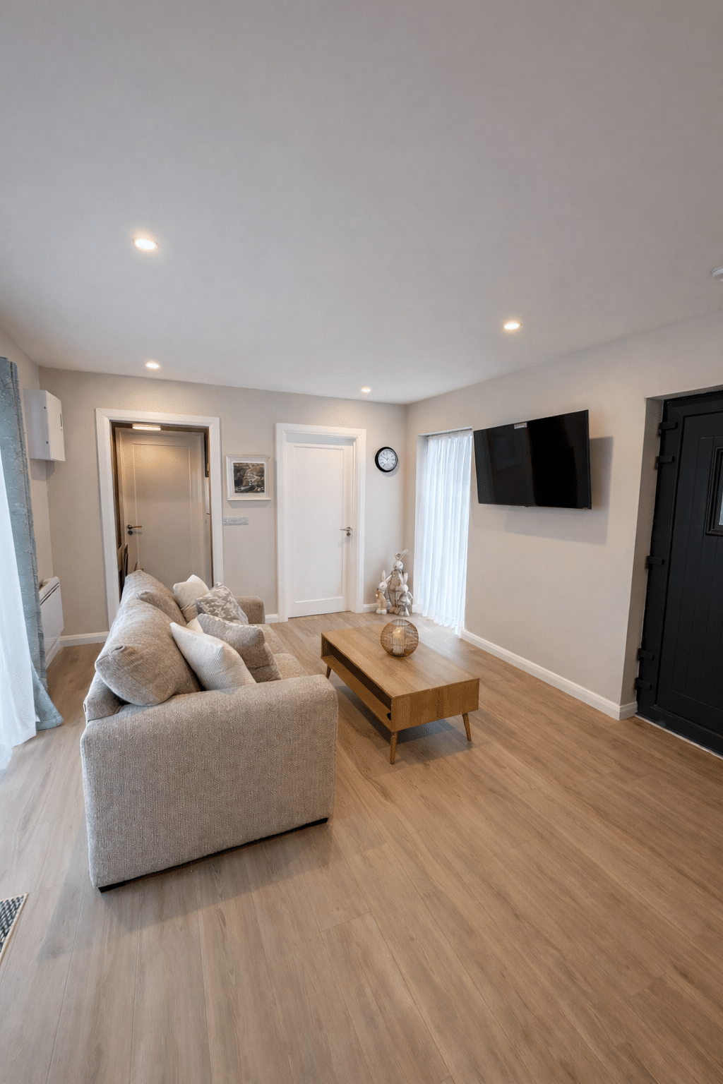 Living area with sofa and coffee table