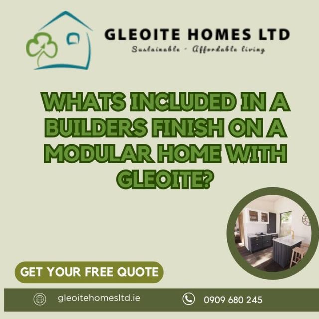 🏡 What is a Builder’s Finish on a Modular Home? 🛠️

Ever wonder what a "builder's finish" means for your modular home? Here’s what you can expect when we hand over:
🔹 Steel-framed structure with timber-infilled walls for strength & durability.
🔹 Top-tier insulation: 200mm in the walls, 200mm in the ceiling, and 150mm in the floor for energy efficiency.
🔹 Safety first with smoke & carbon alarms and fire-rated boards installed.
🔹 Airtight structure to keep your home cozy and efficient.
🔹 Full heating system & mechanical ventilation for comfort.
🔹 Plasterboard & skim internal finish, ready for your decor!
🔹 Lights, sockets, and first fix plumbing all in place.
🔹 External render or cladding of your choice for a stunning finish.
🔹 A-rated double glazed windows for warmth and style.
🔹 Osb flooring, prepped and ready for your flooring of choice.

This is the solid foundation that makes your house a home. Ready to move in and add your final touches! 🛋️✨

www.gleoitehomesltd.ie

  #gleoitehomes #sustainableliving #dreamhomes #modularbuild
