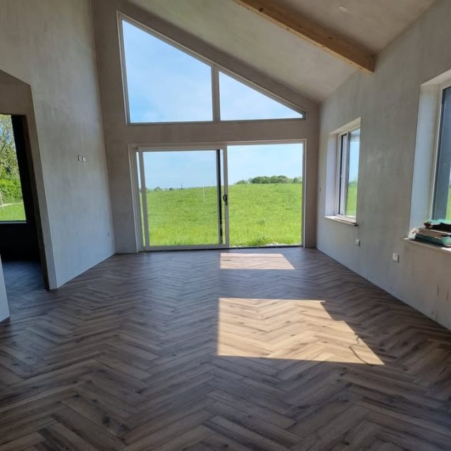 📍 Killimor Project Update

A touch of craftsmanship underfoot 👣

We're loving the finish on this herringbone flooring, recently completed by the team at Hogarty’s in our Killimor build. The warm wood tones and precise pattern bring a natural elegance to the open-plan living space and hallway.

Clean lines, clever design choices, and quality workmanship come together to create a lasting first impression.

🔨 Flooring: Supplied and fitted by Hogarty’s
📍 Location: Killimor, Co. Galway
🏡 Built by: Gleoite Homes Ltd

🔗gleoitehomesltd.ie / 🔗hogartysdirect.ie

#gleoitehomesltdgalway #herringboneflooring #irishconstruction #galwayhomes #hogartys #craftman  #sipsconstruction #ModernIrishHomes