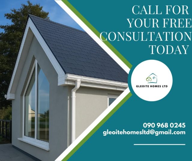 Thinking about building, renovating, or extending your home? Let’s talk it through.

Book a quick phone consultation with our team, no pressure, no commitment, just honest advice and a free estimate to get you started.

📞 Call us on 090 968 0245
📩 Or send us a message to arrange a time that suits you

#HomeBuilding #GalwayConstruction #FreeEstimate #GleoiteHomes #IrishBuilders
