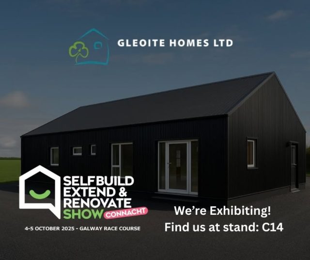 🎉 Big news! We’re thrilled to announce that Gleoite Homes Ltd will be exhibiting at the Selfbuild Expo in Galway on the 4th and 5th of October!

You’ll find us at Stand C14, where we’ll be sharing insights into our sustainable modular homes, giving expert advice, and some inspiration to help you on your self build journey.

Save the date!

📍 Selfbuild Expo Galway
🗓 4th & 5th of October 
📌 Stand C14

#SelfbuildExpo #SelfbuildIreland #Modularhomesgalway IrishHomes #Gleoitehomesltd #Sustainablehomes